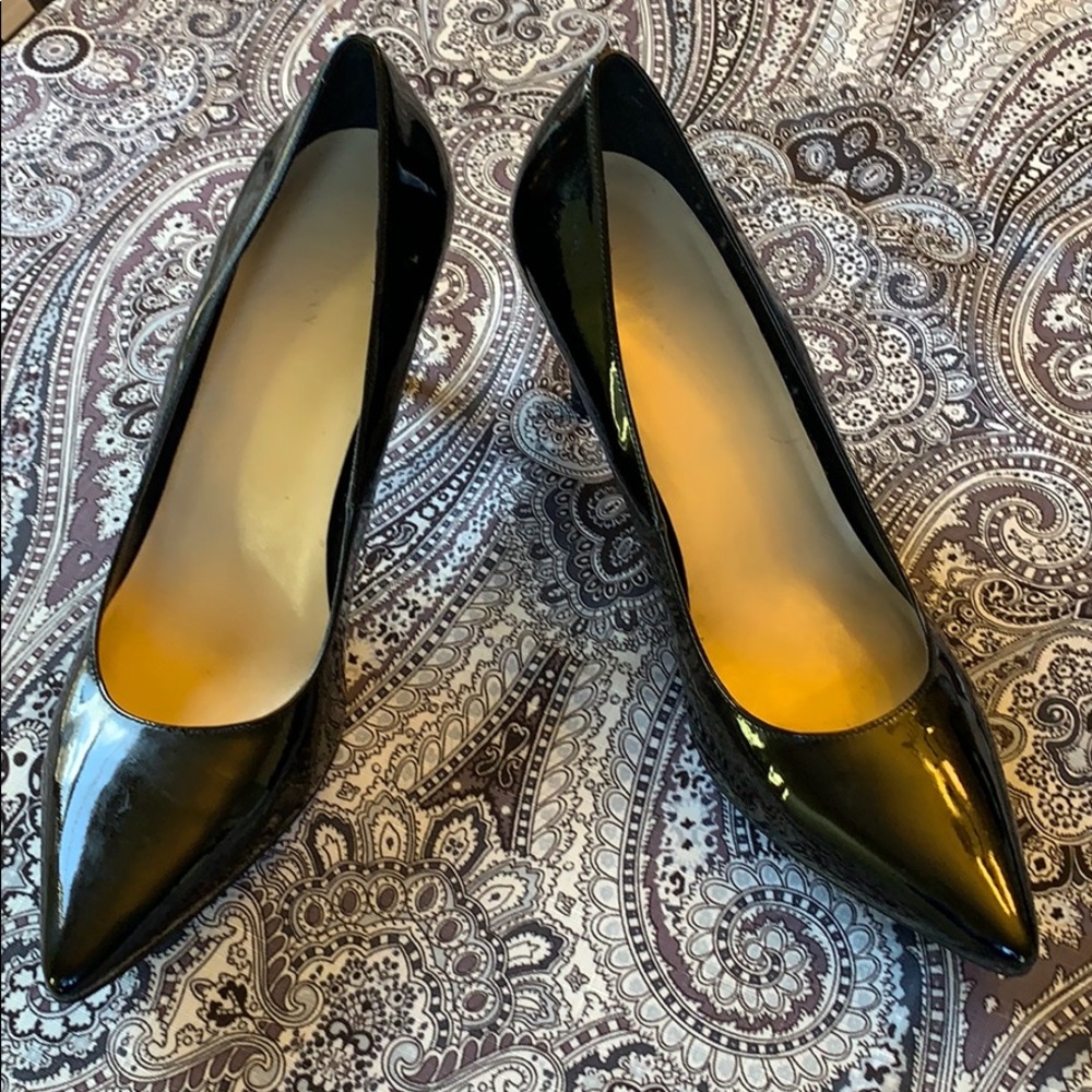 Cole Haan Nike Tech Black Patent Heels 10